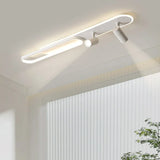 Moderne flache LED Deckenlampe mit schwenkbarem 355° Spot