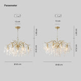 Moderner Kristall Kronleuchter Mit Blattmuster Für Wohnzimmer