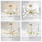 Moderner LED-Kronleuchter im Firefly-Design