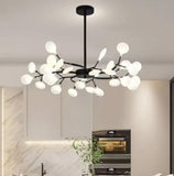 Moderner LED-Kronleuchter im Firefly-Design