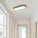 Oval LED Deckenleuchte mit zweifarbigem Design