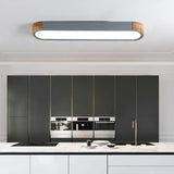 Oval LED Deckenleuchte mit zweifarbigem Design