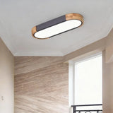 Oval LED Deckenleuchte mit zweifarbigem Design