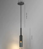 Pendelleuchte Glas im Weinflaschen Design für das Bett