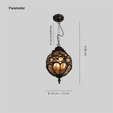 Pendelleuchte Vintage Metall Wasserdicht für den Flur