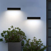 Rechteckige LED-Außenwandleuchte in matter Ausführung – Modernes Design