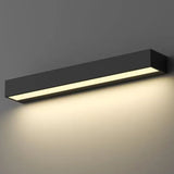 Rechteckige LED-Außenwandleuchte in matter Ausführung – Modernes Design