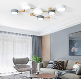 Runde LED Deckenleuchte mit mehreren Köpfen für das Wohnzimmer