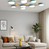 Runde LED Deckenleuchte mit mehreren Köpfen für das Wohnzimmer