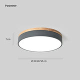 Runde dimmbare LED-Deckenleuchte in Pastellfarben fürs Schlafzimmer