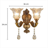 Vintage Wandleuchte aus Antikbronze für Wohnzimmer