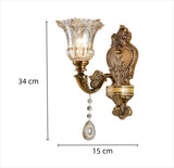 Vintage Wandleuchte aus Antikbronze für Wohnzimmer