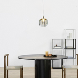 Moderne LED Kristallpendelleuchte im Apfelform Design für Esszimmer