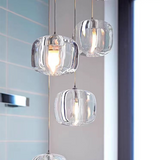 Moderne LED Kristallpendelleuchte im Apfelform Design für Esszimmer