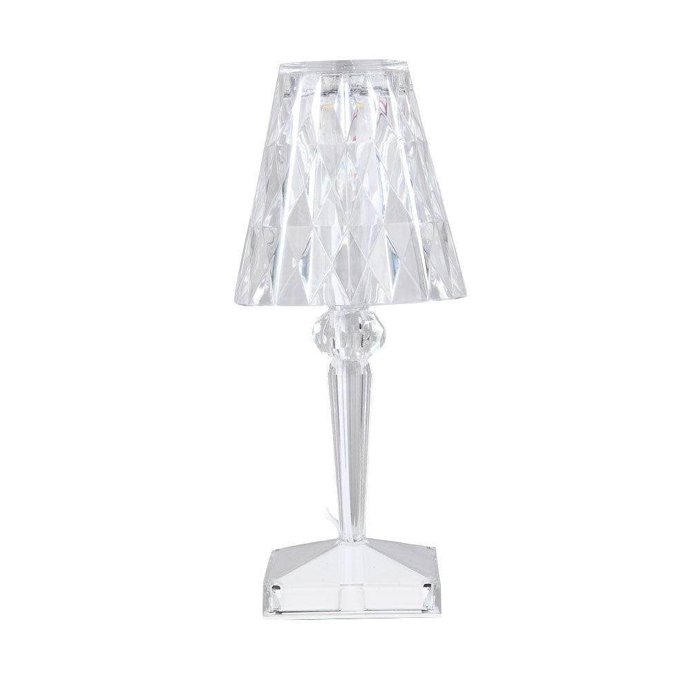 Acryl Kristall Diamant Tischlampe mit Dreifarbigem Licht - Clowas.de