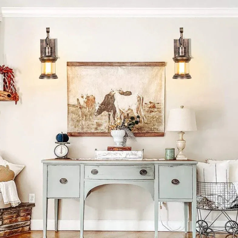 Vintage Wandleuchte Schwarz für stilvolle Wohnräume - Clowas.de