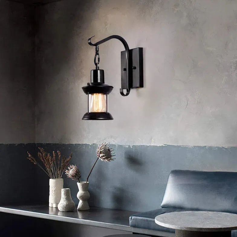 Vintage Wandleuchte Schwarz für stilvolle Wohnräume - Clowas.de