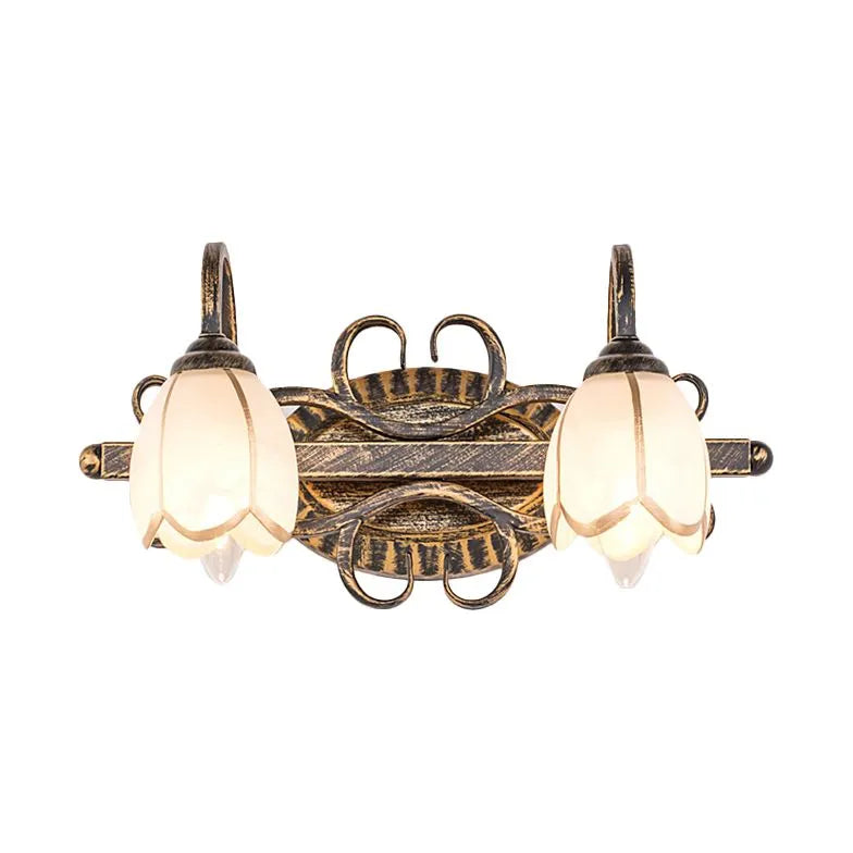 Wandleuchter Messing im amerikanischen Vintage LED Stil - Clowas.de