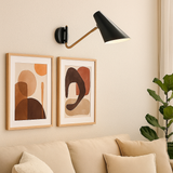 Schwenkbare Wandleuchte mit Gelenkarm für Wohnzimmer