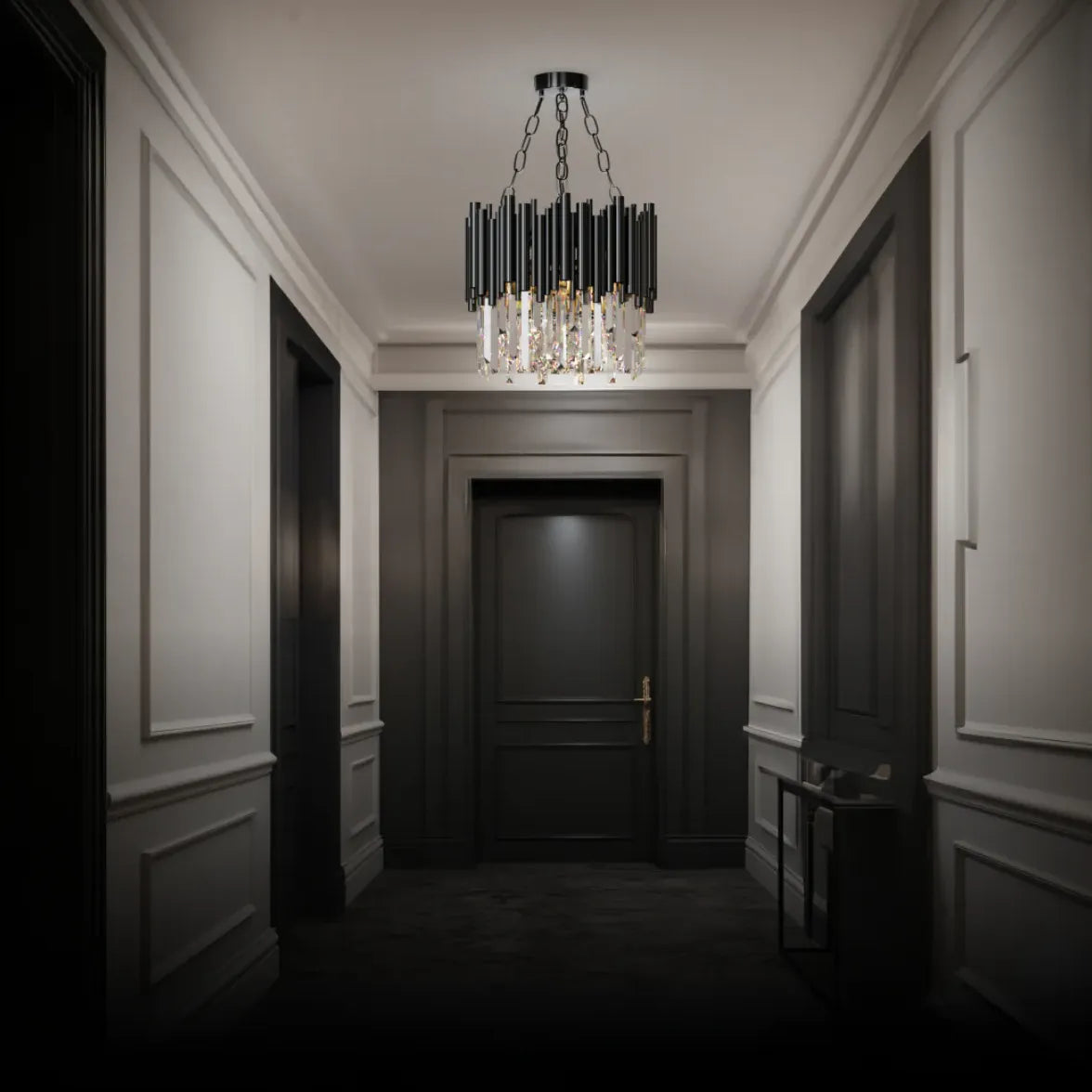 Ausgefallene Pendelleuchte in schwarzem nordischen Luxusdesign - Clowas.de