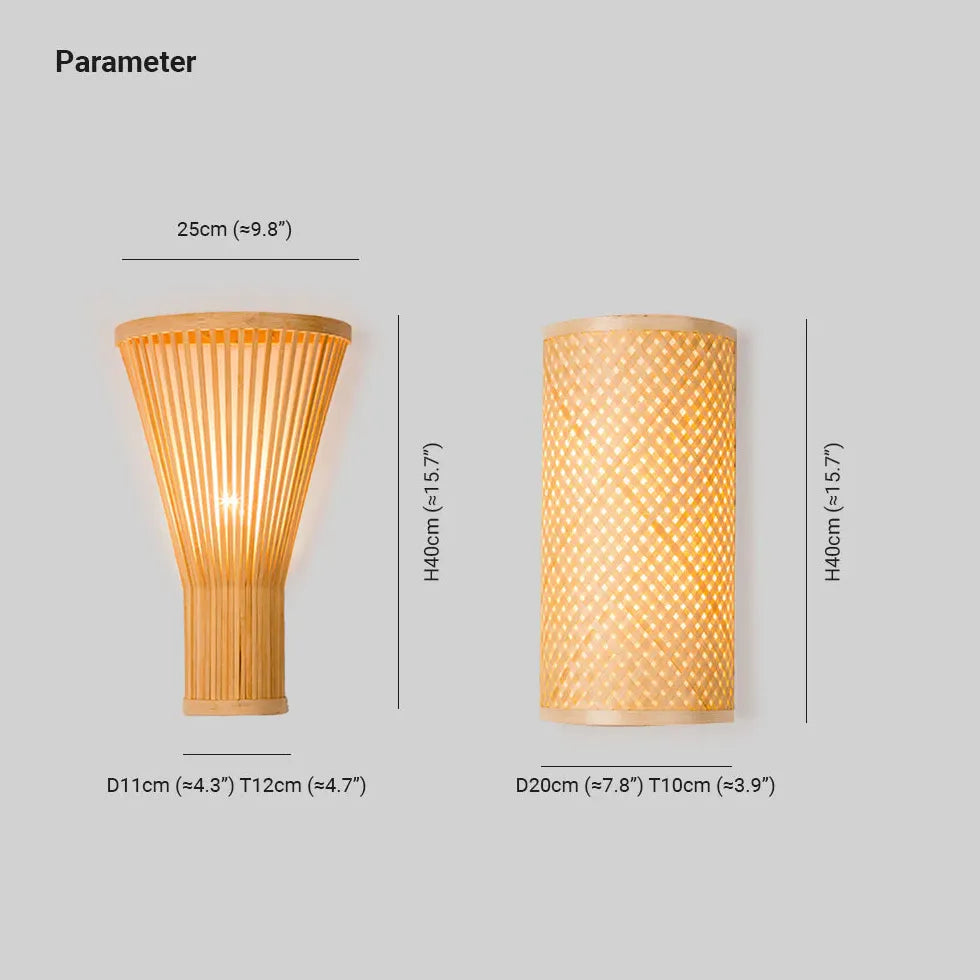 Bambus Wandleuchte für modernes und minimalistisches Ambiente - Clowas.de