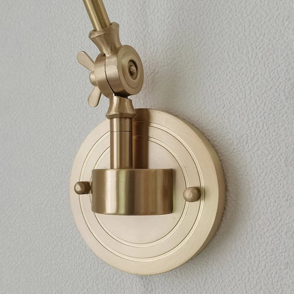 wandleuchte mit schirm elegante vintage design mit klapparm - Clowas.de