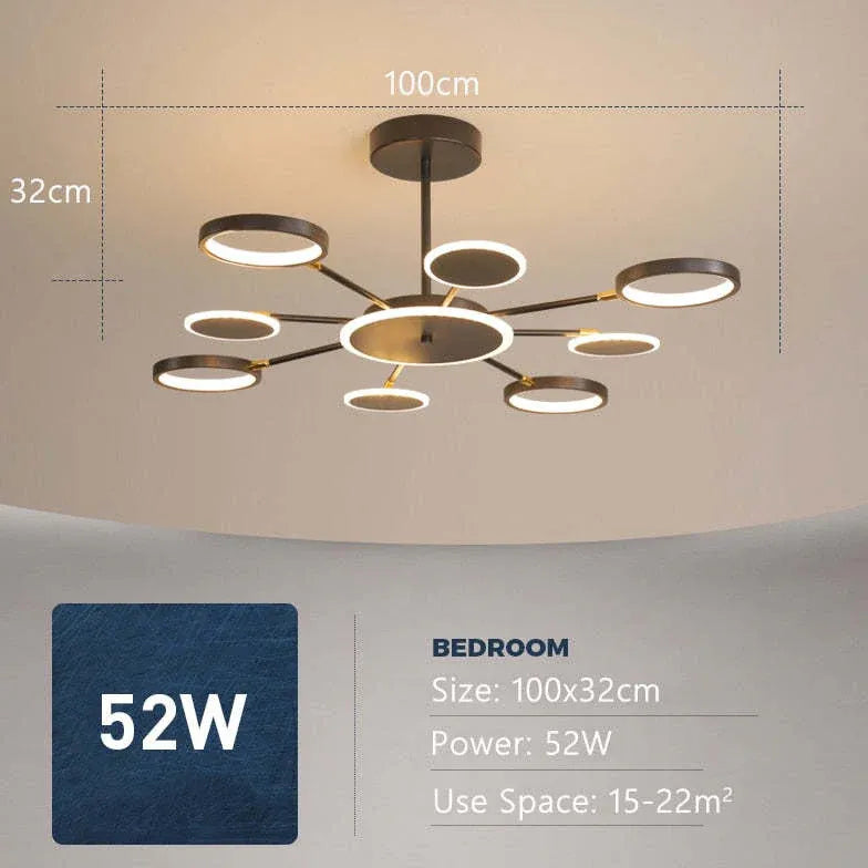 Decken Kronleuchter LED moderne leichte Luxusvariante - Clowas.de