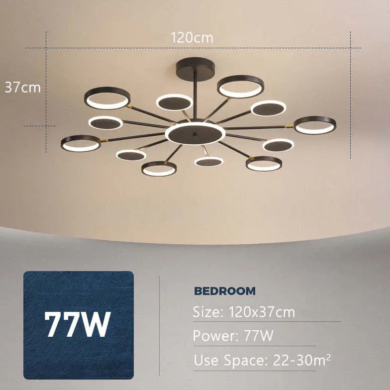 Decken Kronleuchter LED moderne leichte Luxusvariante - Clowas.de