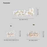 Deckenlampe Kronleuchter mit leichtem Blütenblattdesign - Clowas.de