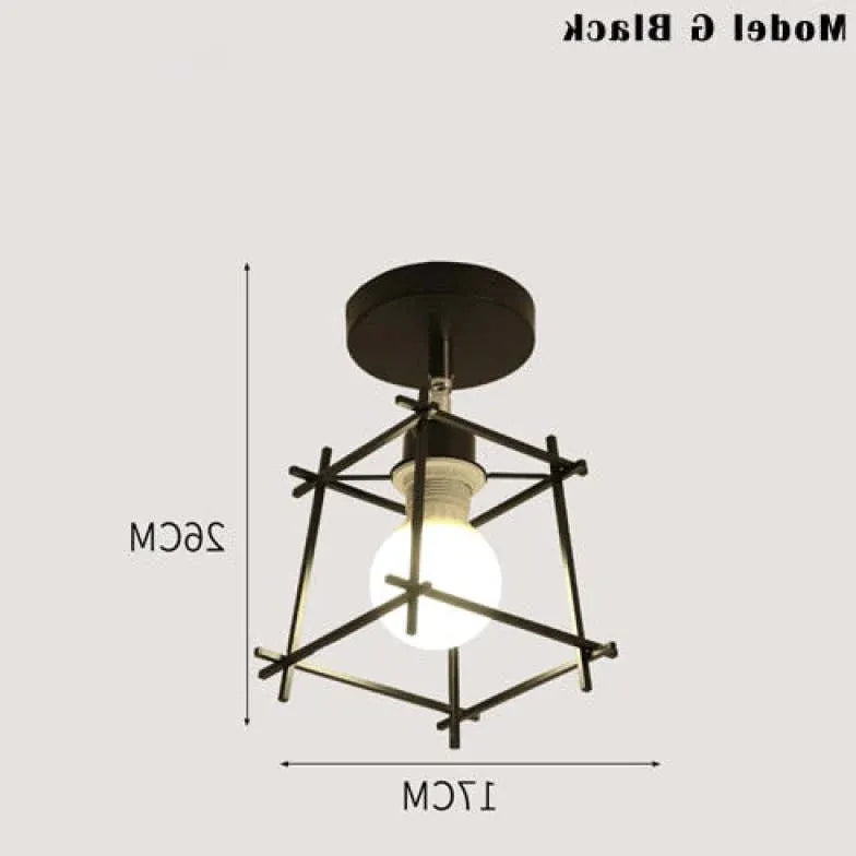 Deckenleuchte Industrial Look Metall Nordische Kreative Deckenlampe - Clowas.de