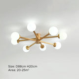 Deckenleuchte Kugel Weiß LED Nordisch Holz - Clowas.de