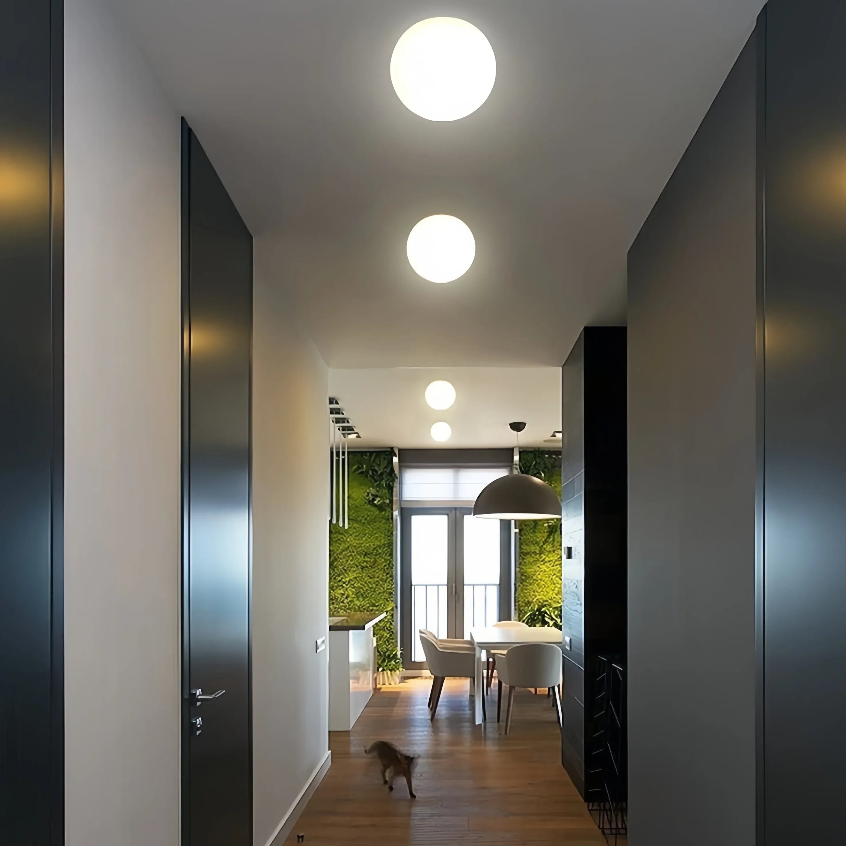 Deckenleuchte kugeln hängend in modernem weißen Stil - Clowas.de