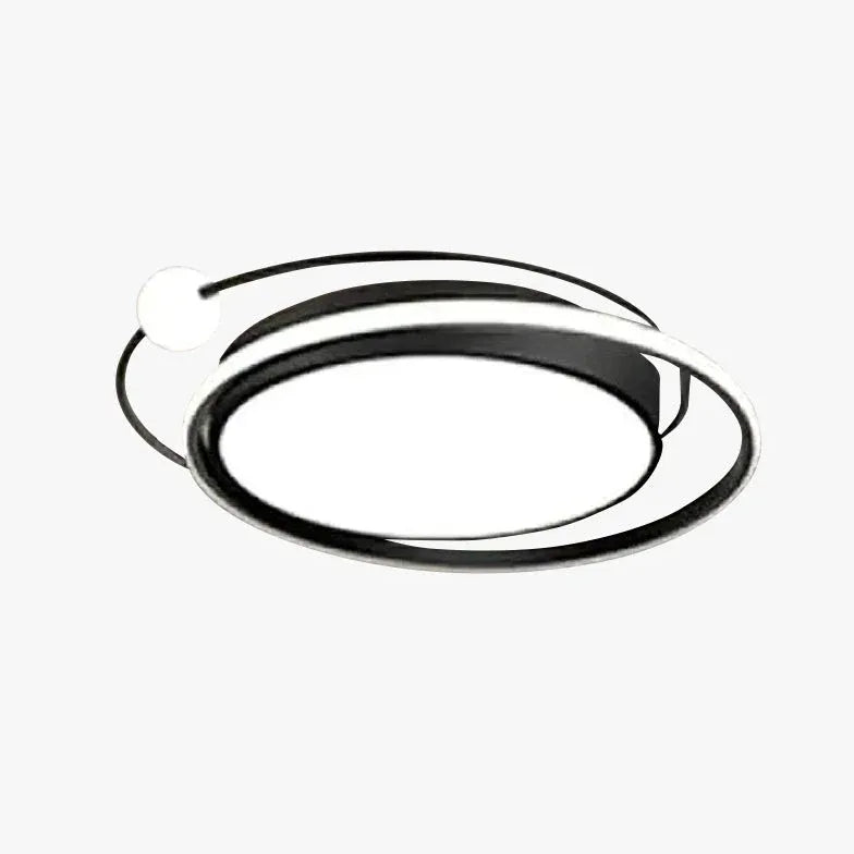 Deckenleuchte LED Schwarz Moderne Runde Deckenlampe - Clowas.de