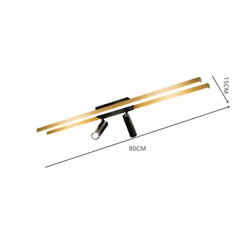 Deckenleuchte LED Spot im eleganten Goldstil - Clowas.de