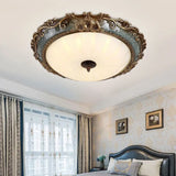 Deckenleuchte Retro Vintage rund im nostalgischen Stil - Clowas.de