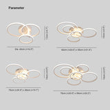 Deckenleuchte Ringe modern kreativ nordisch Design - Clowas.de