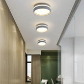 Deckenleuchte rund schwarz nordischer moderner Stil - Clowas.de