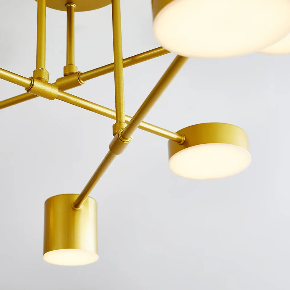 Deckenleuchte Schwarz 6 flammig modern und einfach - Clowas.de