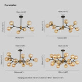 Deckenleuchte Schwarz Metall Hängen mit modernem Glasdesign - Clowas.de