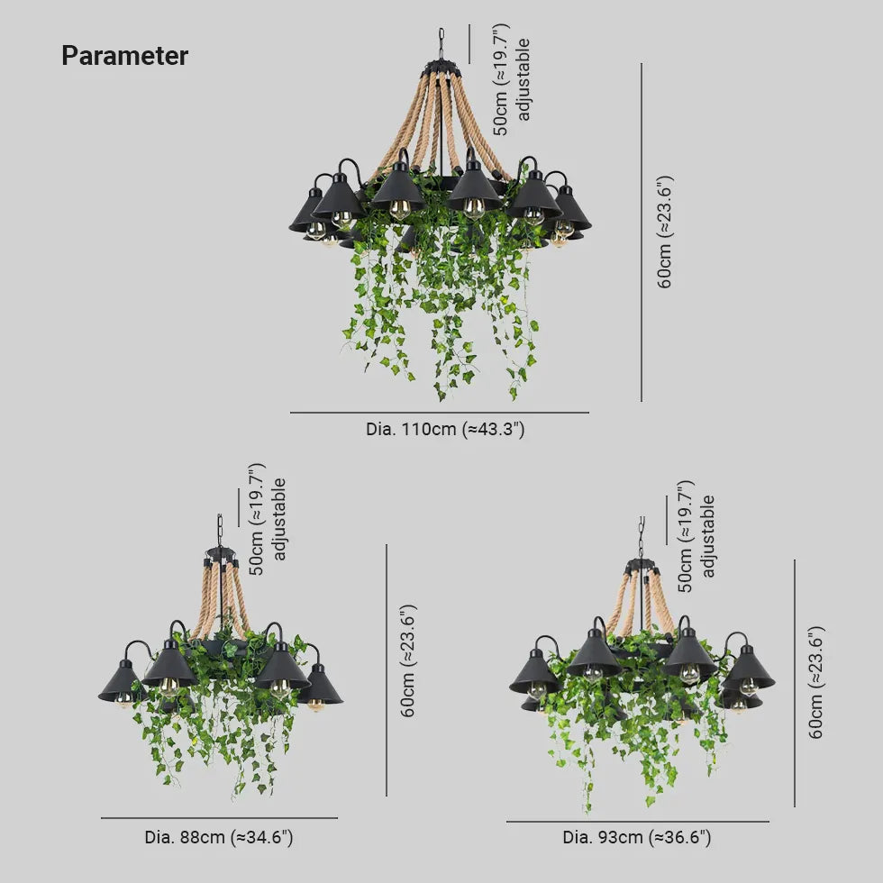 Deckenleuchte Vintage Industrial für amerikanisches Restaurant mit Rattan - Clowas.de