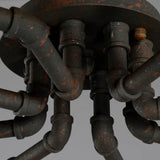 Deckenleuchten Industrial Retro Rohr Eisen Deckenlampe - Clowas.de
