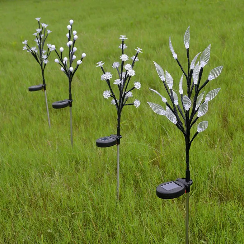 dekoleuchten garten solar zauberhafte blätter und blütenlicht - Clowas.de