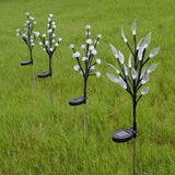 dekoleuchten garten solar zauberhafte blätter und blütenlicht - Clowas.de