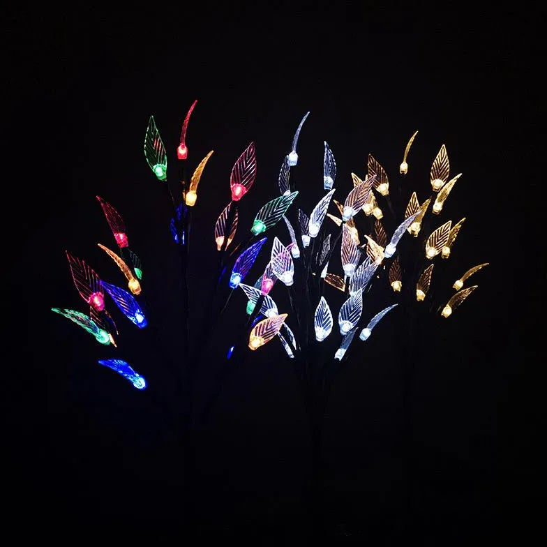 dekoleuchten garten solar zauberhafte blätter und blütenlicht - Clowas.de