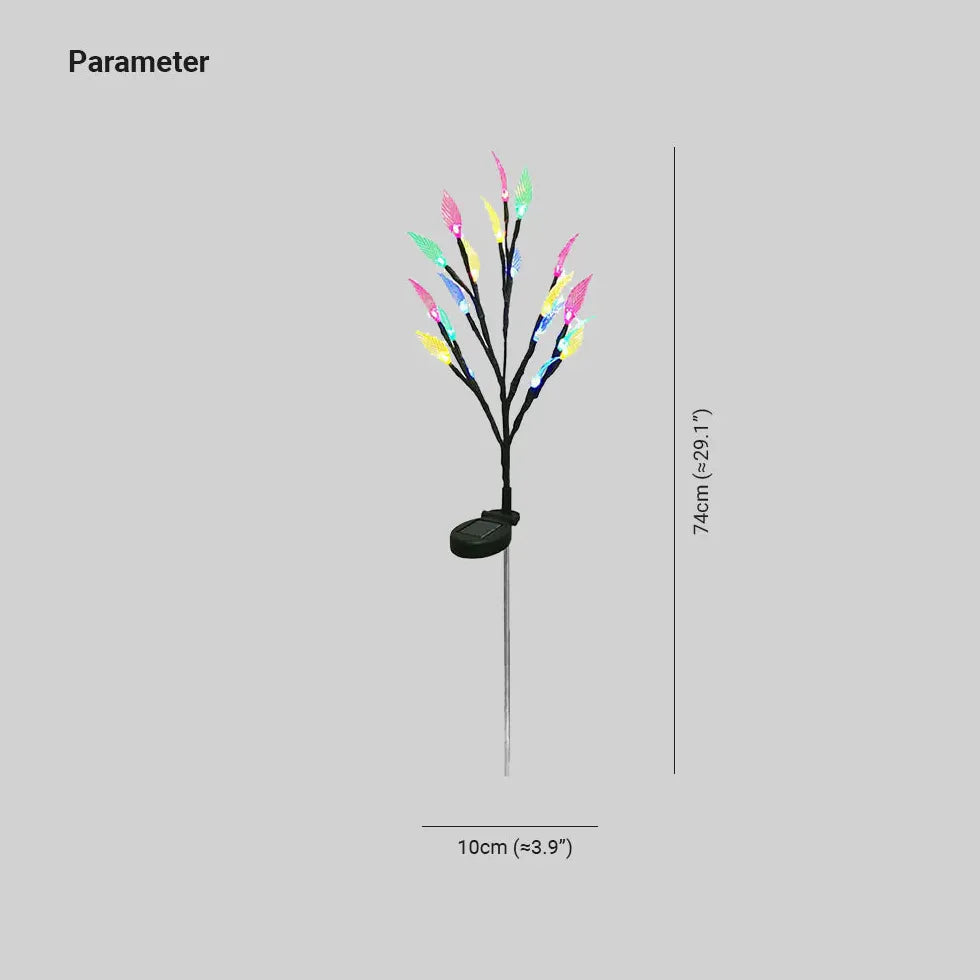 dekoleuchten garten solar zauberhafte blätter und blütenlicht - Clowas.de