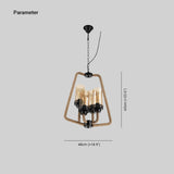 Design-Pendelleuchte Esszimmer mit schwarzem Seil im amerikanischen Stil - Clowas.de