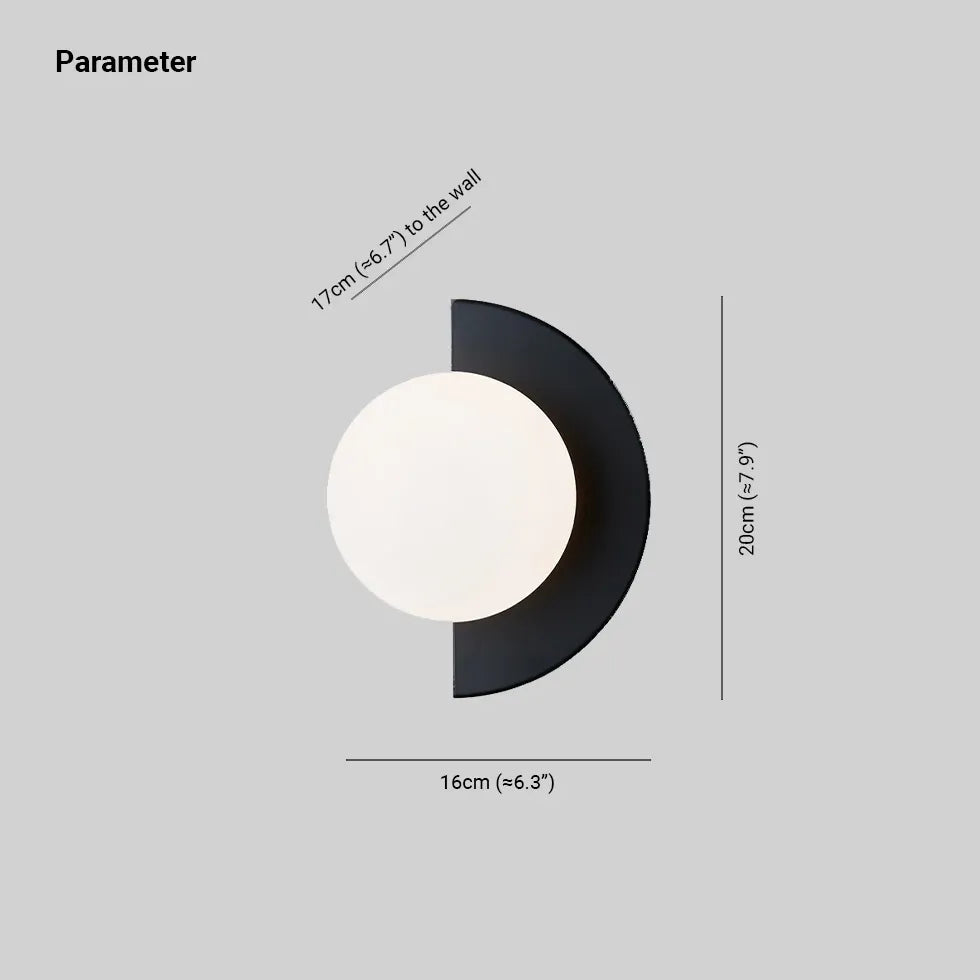 Design Wandleuchte Schwarz nordisch modern minimalistisch - Clowas.de