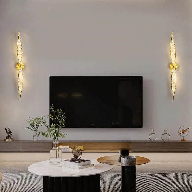 Design Wandleuchten Wohnzimmer Schwarz Doppelspirale Eleganz - Clowas.de