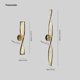 Design Wandleuchten Wohnzimmer Schwarz Doppelspirale Eleganz - Clowas.de