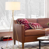 Dreibein Stehlampe Weiß moderne elegante Raumgestaltung - Clowas.de